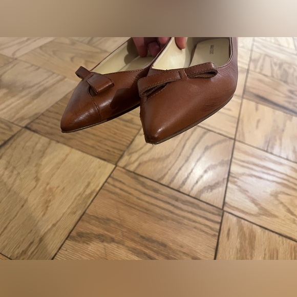 Sarah Flint Natalie Brown Leather Pointed Toe Flats 38 size 8 - Picture 6 of 12